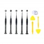 Tool Kit JF-8139 10 in 1 iPhone di Metal + Plastic Dedicato Smontare Repair