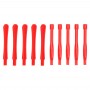 10 st mobil reparationsverktyg Spudgers (5 st Round + 5 st Square) (röd)