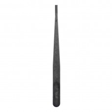 JF-S13 Anti-static Carbon Fiber Straight Tip Tweezers(Black) 