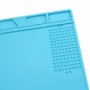 Термостойкий обслуживание платформы высокой температуры Ремонт изоляция Pad Силиконовые Маты Размер: 34.8cm х 25 см (синий)