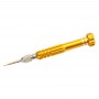 JF-6688 5 в 1 Metal Многофункционална Pen Style отвертка Set за Телефон Ремонт (злато)