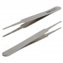 6 PCS Stainless Steel TS-10/ 11/ 12/ 13/ 14/ 15 Straight and Angled Tweezerses(Grey)