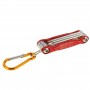 SUNSHINE SD-8100 Universal 6 in 1 Magnetic Precision Screwdrivers Tools Sets with Carabiner for iPhone / Other Mobile Phone, Random Color Delivery