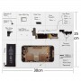 Magnética Mat Proyecto con rotulador para iPhone / Samsung reparación de herramientas, Tamaño: 25 cm 30cmx
