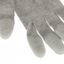 Anti Static ESD Safe Universal Size PU Fingertip Coating Gloves for Computer / Electronic / Phone Repair, Pair of 2(Grey)