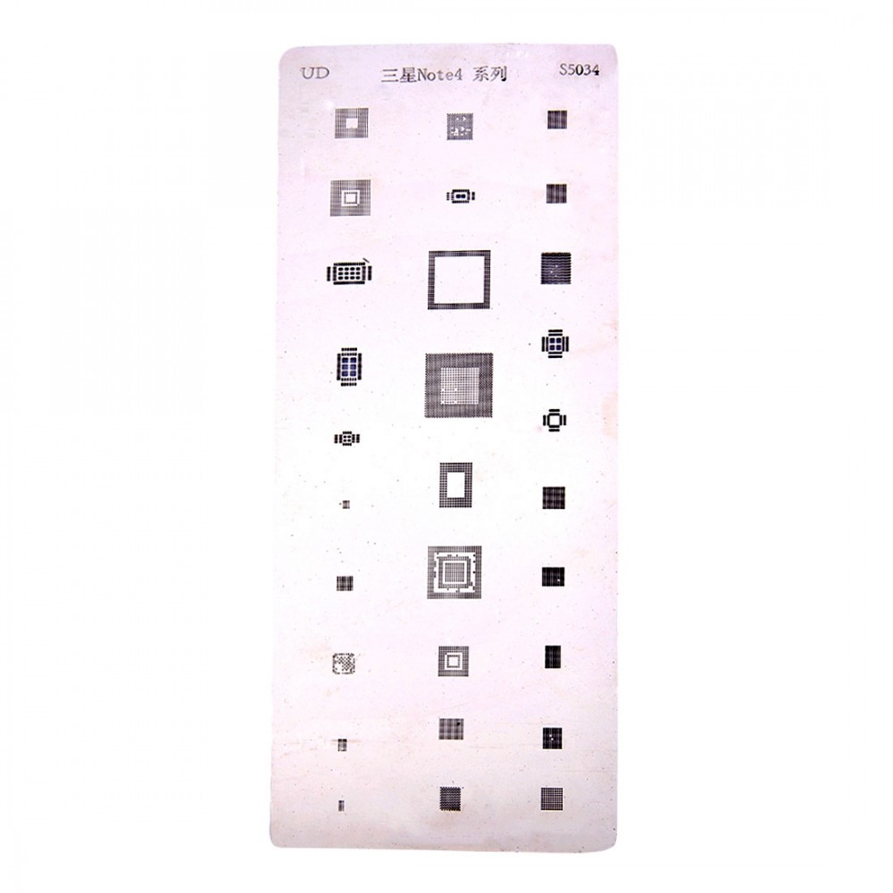 Mobile Phone Rework Repair BGA Reballing Stencils for Galaxy Note 4 / N9100