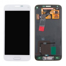 Alkuperäinen LCD + kosketusnäyttö Galaxy S5 mini / G800, G800F, G800A, G800HQ, G800H, G800M, G800R4, G800Y (valkoinen)