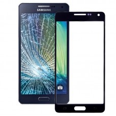 ორიგინალური წინა ეკრანის გარე მინის ობიექტივი Galaxy A5 / A500 (შავი) 