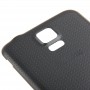 Оригинален пластмасов материал батерия Корпус врати Cover с Waterproof Функция за Galaxy S5 / G900 (черен)