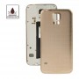 High Quality plastist Aku Housing Door Cover veekindlat Funktsioon Galaxy S5 / G900 (Gold)