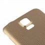 Magas minőségű műanyag elem Ház ajtó burkolat vízálló funkció Galaxy S5 / G900 (Gold)