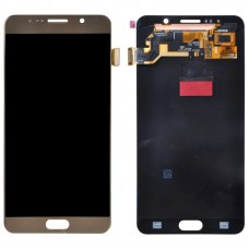 Original LCD ekraan ja Digitizer Full assamblee Galaxy Note 5 / N9200, N920I, N920G, N920G / DS, N920T, N920A (Gold)