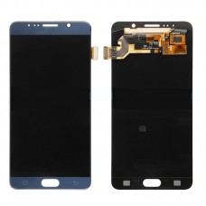 Original LCD ekraan ja Digitizer Full assamblee Galaxy Note 5 / N9200, N920I, N920G, N920G / DS, N920T, N920A (sinine)