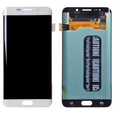 Original LCD-skärm + Touch-panel för Galaxy S6 Edge + / G928, G928F, G928G, G928T, G928A, G928i (vit)