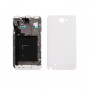 Haute Qualiay Plein boîtier châssis (cadre LCD Bezel + couverture arrière) pour Galaxy Note II / N7100 (Blanc)