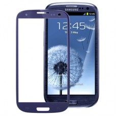 Original Front Screen Outer Glass Lens For Galaxy SIII / i9300(Dark Blue) 