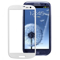 Original de la pantalla frontal exterior lente de cristal para Galaxy S III / i9300 (blanco)