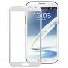 Obiettivo dello schermo frontale originale esterno di vetro per il Galaxy Note II / N7100 (bianco)