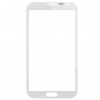 Оригинальный передний экран Внешний стеклянный объектив для Galaxy Note II / N7100 (белый)