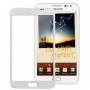Eredeti elülső képernyő Külső üveglencse Galaxy Note / I9220 (fehér)