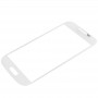 Eredeti elülső képernyő Külső üveglencse Galaxy S IV mini / i9190 (fehér)