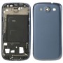 Full Housing Oberschale Cover für Galaxy SIII LTE / i9305 (blau)