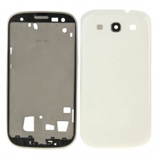 Vivienda completa cubierta placa frontal para Galaxy SIII LTE / i9305 (blanco)