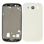 Vivienda completa cubierta placa frontal para Galaxy SIII LTE / i9305 (blanco)