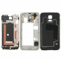 Vivienda completa cubierta placa frontal para Galaxy S5 / G9008V (Negro)
