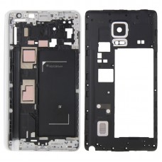 Повна кришка корпусу (передня панель Корпус LCD рамка ободок Тарілка + середній кадр ободок) для Galaxy Note Краю / N915 (білий)