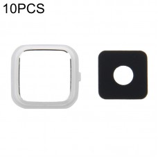 10 PCS copertura della macchina fotografica Lens per il Galaxy Note 4 / N910 (bianca)