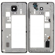 Близък Frame Bezel Back Plate Housing Камера Обектив Панел за Galaxy Note 4 / N910F (черен)
