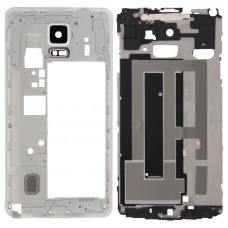 სრული საბინაო საფარის (Front საბინაო LCD ჩარჩო Bezel Plate + Middle Frame Bezel უკან Plate საბინაო კამერა ობიექტივი Panel) for Galaxy Note 4 / N910F (თეთრი)