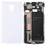 Plein couvercle du boîtier (logement avant cadre Bezel plaque LCD + batterie couverture arrière) pour Galaxy Note 4 / N910F (Blanc)
