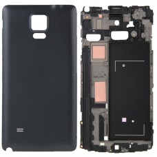 Пълното покритие на корпуса (Front Housing LCD Frame Bezel Plate + Battery Back Cover) за Galaxy Note 4 / N910V (черен) 