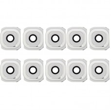 10 PCS об'єктива камери Обкладинка для Galaxy S6 / G920F (білий)
