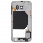 Back Plate Housing Camera Lens Panel  with Side Keys and Speaker Ringer Buzzer for Galaxy S6 / G920F(White)