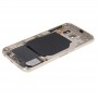 Pełna pokrywa obudowy (Back Plate obudowa obiektywu panel + Battery Back Cover) dla Galaxy S6 / G920F (Gold)