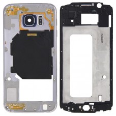 სრული საბინაო საფარის (Front საბინაო LCD ჩარჩო Bezel Plate + Back Plate საბინაო კამერა ობიექტივი Panel) for Galaxy S6 / G920F (რუხი)