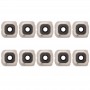 10 PCS Camera Lens Cover with Sticker for Galaxy S6 Edge / G925(Gold)