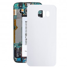 Аккумулятор Задняя крышка для Galaxy S6 Край / G925 (белый)
