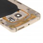 Задняя пластина Корпус камеры Панель объектива с боковыми клавишами и спикером Ringer Зуммер для Galaxy S6 Край / G925 (Gold)