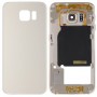 Full Housing Cover (Back Plate Housing Camera Lens Panel + Batteri Back Cover) för Galaxy S6 Edge / G925 (GOLD)