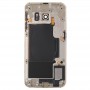 Pełna pokrywa obudowy (Back Plate obudowa obiektywu panel + Battery Back Cover) dla Galaxy S6 EDGE / G925 (Gold)