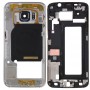 Full Cover Kryt (Přední Kryt LCD rámeček Bezel Plate + zadní deska Kryt Objektiv fotoaparátu Panel) pro Galaxy S6 EDGE / G925 (šedá)
