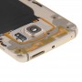 Volle Gehäuse-Abdeckung (Front Gehäuse LCD-Feld-Anzeigetafel Plate + Back Plate Gehäuse Kameraobjektiv Panel) für Galaxy S6 Rand- / G925 (Gold)