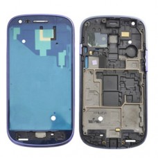 Front Housing LCD Frame Bezel Plate  for Galaxy SIII mini / i8190(Dark Blue)