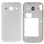 Full Housing Cover (Middle Frame Bezel + Battery Back Cover) pro Galaxy Core Plus / G350 (White)