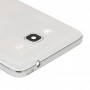 Volle Gehäuse-Abdeckung (mittleres Feld Bezel + Akku Rückseite) + Home Button für Galaxy Grand-Prime / G530 (Dual-SIM-Karte Version) (weiß)