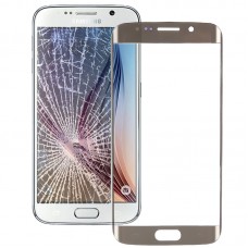 Original Front Screen Outer Glass Lens for Galaxy S6 edge / G925(Gold) 